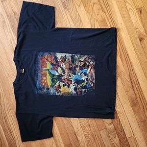 Marvel T-shirt, black, size XL